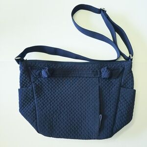 Vera Bradley Quilted Crossbody / Shoulder Bag – Dark Blue | Like New